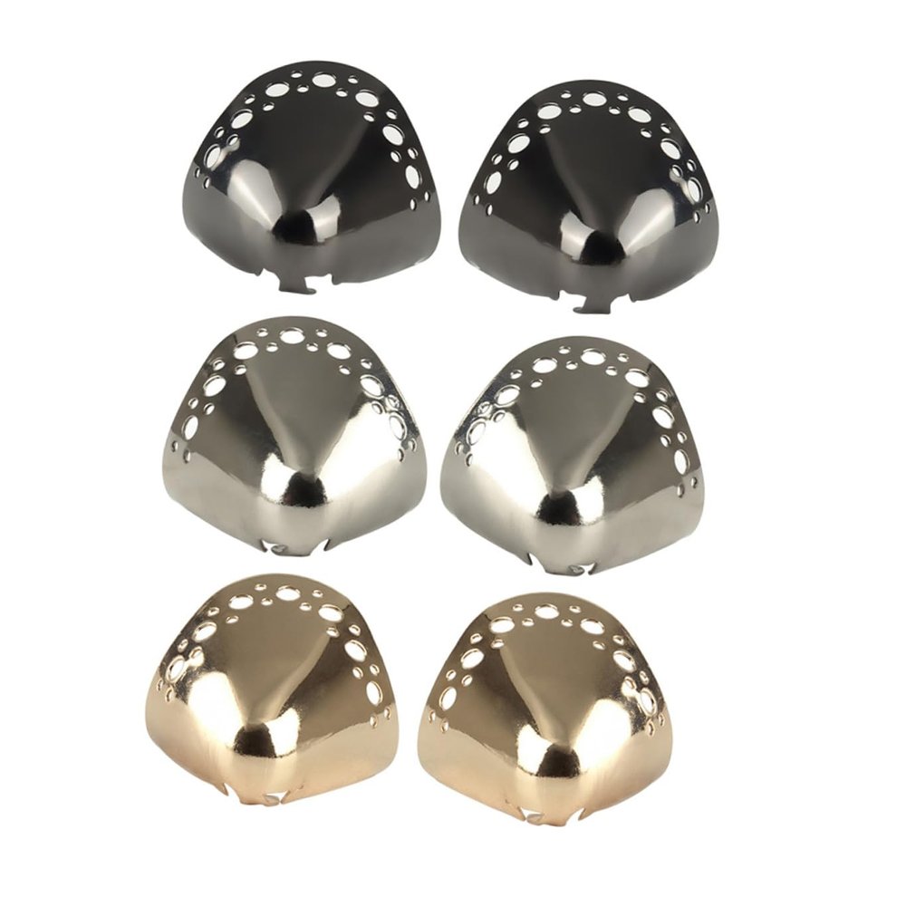 High Heels Toe Protector Cover, 3 Pairs Metal Toe Caps