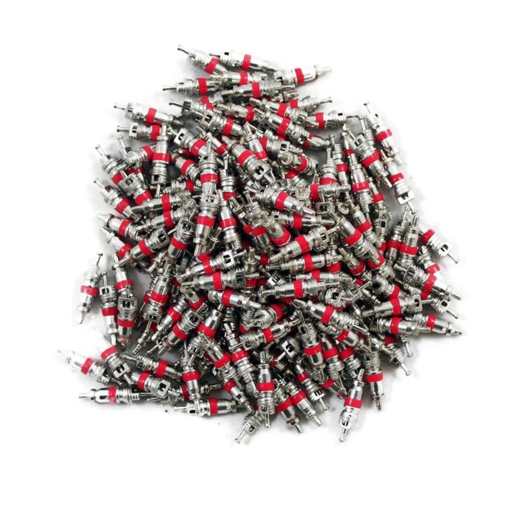 VANZACK 100pcs Tire Stem Core Replacement for Cars Trucks Motorcycles and Bicycles High Pressure Resistant Design Easy Installation Works up to Psi