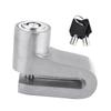 POPETPOP 1pc Silver Disc Brake Lock Theft Motorcycle Lock for Bike Security Compact Design for Easy Carrying Stylish for Motorbikes and Scooters view 1