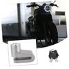 POPETPOP 1pc Silver Disc Brake Lock Theft Motorcycle Lock for Bike Security Compact Design for Easy Carrying Stylish for Motorbikes and Scooters view 4