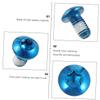 POPETPOP 12pcs Bike Brake Disc Screws Disc Bolts Thread Screws Easy Installation Suitable for Bike Repairers view 3