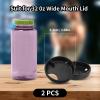 Axlksia 2 Pack Splashguard Compatible with Nalgene Water Bottles, BPA-Free Silicone Splashguard Lid Wide Mouth for Nalgene Splash Guard 32 oz Wide Mouth Water Bottles Accessory view 2