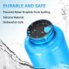 Axlksia 2 Pack Splashguard Compatible with Nalgene Water Bottles, BPA-Free Silicone Splashguard Lid Wide Mouth for Nalgene Splash Guard 32 oz Wide Mouth Water Bottles Accessory view 4