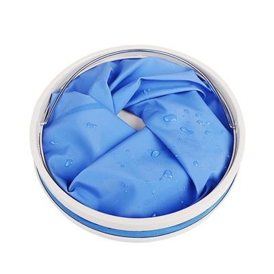 SUPVOX 2pcs Portable Outdoor Folding Bucket Sturdy Handle Collapsible Water Container for Camping Hiking and Survival for Car Wash and Outdoor Activities