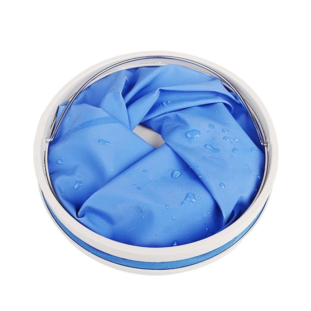 SUPVOX 2pcs Portable Outdoor Folding Bucket Sturdy Handle Collapsible Water Container for Camping Hiking and Survival for Car Wash and Outdoor Activities