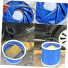SUPVOX 2pcs Portable Outdoor Folding Bucket Sturdy Handle Collapsible Water Container for Camping Hiking and Survival for Car Wash and Outdoor Activities view 3