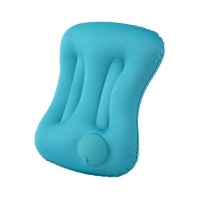 Amosfun Inflatable Travel Pillow Quick Inflate Comfortable Cushion for Camping Outdoor Car Office and Home Versatile Support for Head and Neck Reliable Safe Design Peacock