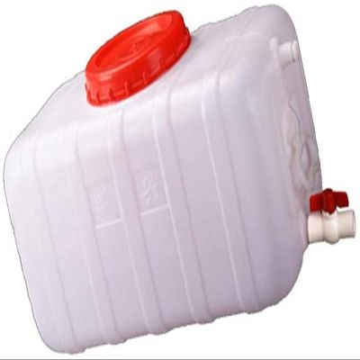 WAZHOU Multifunctional Water Tank Large-Capacity Food Grade Plastic Large Horizontal Rectangular Tank Thickened Outer Tank Household Water Container Lid White Water Tank(48L)