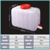 WAZHOU Multifunctional Water Tank Large-Capacity Food Grade Plastic Large Horizontal Rectangular Tank Thickened Outer Tank Household Water Container Lid White Water Tank(48L) view 2