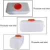 WAZHOU Multifunctional Water Tank Large-Capacity Food Grade Plastic Large Horizontal Rectangular Tank Thickened Outer Tank Household Water Container Lid White Water Tank(48L) view 3
