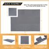 24 Pack, 96 SQFT - 24" x 24" - 1/2" Extra Thick Floor Exercise Mat for Home Gym or Floor Padding - High-Density EVA Interlocking Foam Floor Tiles for Gym Equipment, Play Area | Yoga, Cardio, Weights view 2