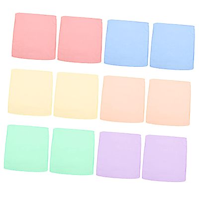 LIFKOME 12pcs Headscarves for Boys and Girls Girls Square Face Scarves Play Performance