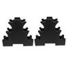 FOYTOKI 2pcs Dumbbell Holder Dumbbell Rack Sturdy Plastic Storage Corner Barbell Hanger Wear-resistant Fitness Supplies