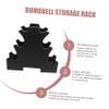 FOYTOKI 2pcs Dumbbell Holder Dumbbell Rack Sturdy Plastic Storage Corner Barbell Hanger Wear-resistant Fitness Supplies view 2