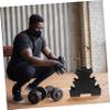 FOYTOKI 2pcs Dumbbell Holder Dumbbell Rack Sturdy Plastic Storage Corner Barbell Hanger Wear-resistant Fitness Supplies view 3