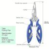 NineFit Basics Multifunctional Fishing Plier, Stainless Steel Long Nose Hook Remover, Line Cutters, Fishing (Black) view 2