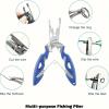 NineFit Basics Multifunctional Fishing Plier, Stainless Steel Long Nose Hook Remover, Line Cutters, Fishing (Black) view 4