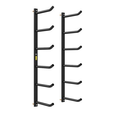 Wall Yoga Mat Holder,2/4/6 Tier Multifunction Storage Rack for Foam Rollers/Ball,Gym/Workout Room/Home (Size: 110cm (43.3inch))