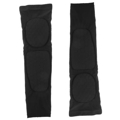 FOYTOKI 2pcs Elbow Protector Arm Sleeve Breathable Elastic Guard for Basketball Soccer Volleyball and Outdoor Sports Sweat Absorbing Comfortable Fit