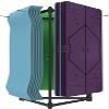 Extra Large Yoga Mat Storage Rack Three-Sided Shelf,Holds 60 Workout Mats,Freestanding Display Stand for Home Gym Fitness Club view 1