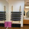 Wooden Indoor Large Capacity Yoga Mat Organizer Rack Wall Mount,Yoga Studio/Fitness Room Foam Roller Stand Holder Shelf (Size: 9 Tier) view 2