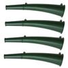BESPORTBLE 4pcs Outdoor Signal Horns Multifunctional Trumpet for Hiking Camping Survival Loud Sound Portable Design Green view 1
