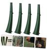 BESPORTBLE 4pcs Outdoor Signal Horns Multifunctional Trumpet for Hiking Camping Survival Loud Sound Portable Design Green view 3
