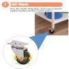 Large Rolling Yoga Mat Storage Cart with Wheels,White Foam Rollers Rack for Gym Studio Office Fitness Class,Capacity Sturdy Yoga Mat Rack Organizer/80 * 50 * 70Cm view 4