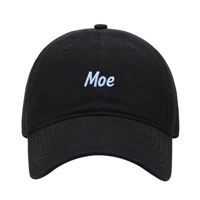 Baseball Cap Men Women Name Moe Gift Embroidered Unisex Classic Adjustable Strapback Dad Hat (7 1/2,Black)