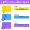 GYMOVE Resistance Bands Set, Long Exercise Bands for Arms, Shoulders, Legs and Butt, Workout Stretch Bands for Physical Therapy, Gym, Yoga view 2