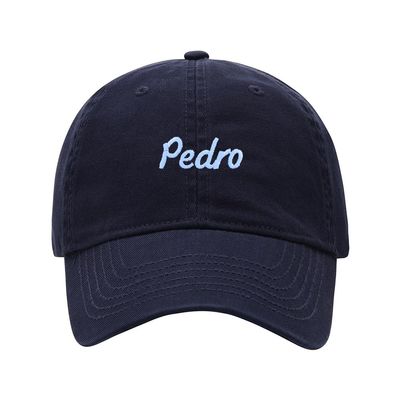 Baseball Cap Men Women Name Pedro Gift Embroidered Unisex Classic Adjustable Strapback Dad Hat (7 1/2,Navy)