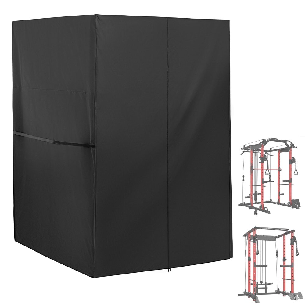 Starcrew Squat Rack Cover for Squat Cage, Waterproof Power Cage Cover for Power Rack/Home Gym Rack/Smith Machine/Weight Lifting Rack-47" x 69" x 83"