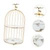 MAGICLULU Bird Cage Makeup Organizer Rack Dual Perfume Display Stand Elegant Cosmetic Storage for Vanity and Bathroom Construction Unique Design view 4