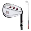 Golf Sand Wedge, Men's Women's Golf Wedges, CNC Soft Iron S20C Face Groove Stainless Steel 52/56/60 Shaft, Golf Supplies, Great Golf Gift, Right Handed, Silver Red view 1