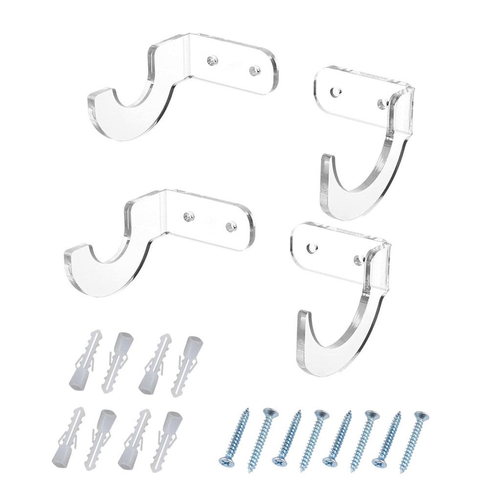 DUDOK Lightsaber Holder, Lightsaber Wall Mount Bracket, Clear Acrylic Lightsaber with Screws, Acrylic Display Stand Holder, Easily Install Acrylic Lightsaber Bracket for Any Swordss Sabers