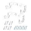DUDOK Lightsaber Holder, Lightsaber Wall Mount Bracket, Clear Acrylic Lightsaber with Screws, Acrylic Display Stand Holder, Easily Install Acrylic Lightsaber Bracket for Any Swordss Sabers view 1
