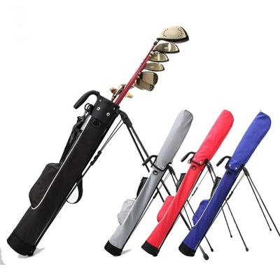 Golf Carry Bag with Stand and Bracket for Women Men, Lightweight Portable Golf Stand Bag, Golf Clubs Bag, Black