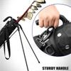 Golf Carry Bag with Stand and Bracket for Women Men, Lightweight Portable Golf Stand Bag, Golf Clubs Bag, Black view 4
