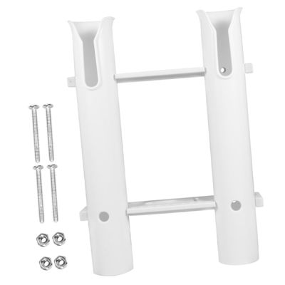 Mipcase Boat Fishing Rod Holder Double Tube Wall-Mounted Rack Durable Accessory for Secure Storage Easy Installation for Boats and Yachts