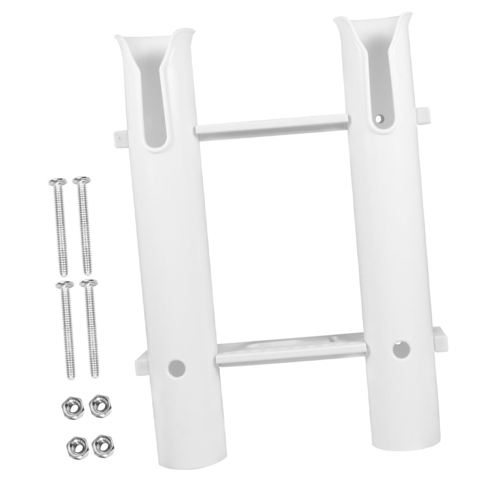 Mipcase Boat Fishing Rod Holder Double Tube Wall-Mounted Rack Durable Accessory for Secure Storage Easy Installation for Boats and Yachts