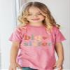 Big Sister Shirt for Girls: Girls Big Sister Shirt Promoted to Big Sister Tshirt Big Sis Announcement Outfit Top 2t 3t 4t Pink view 3