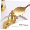 BESPORTBLE 6pcs Silverware Utensils Fork Spoon Sporks Noodle Spoon Snack Forks for Home Restaurant Hotel Party view 2