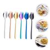 BESPORTBLE 6pcs Silverware Utensils Fork Spoon Sporks Noodle Spoon Snack Forks for Home Restaurant Hotel Party view 3