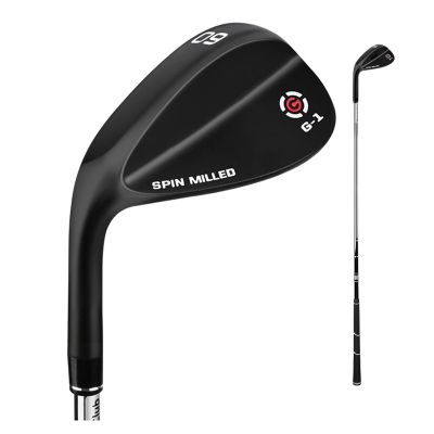 Golf Sand Wedge, Golf Club Left Hand Golf Wedges, 56/60 Degree Stianless Steel CNC Milling Rod Texture, Men Women Great Golf Gift, Black