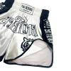 KKmeter Kids Boys Muay Thai Shorts Boxing Kickboxing MMA Club Training Competitions Athletic Trunk (US, Alpha, Small, Regular, White) view 3