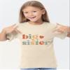 Big Sister Shirt for Girls: Girls Big Sister Shirt Promoted to Big Sister Tshirt Big Sis Announcement Outfit Top 2t 3t 4t Apricot view 4