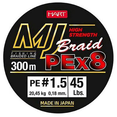 B/300m HART MJ Braid Multicolor 0,18mm