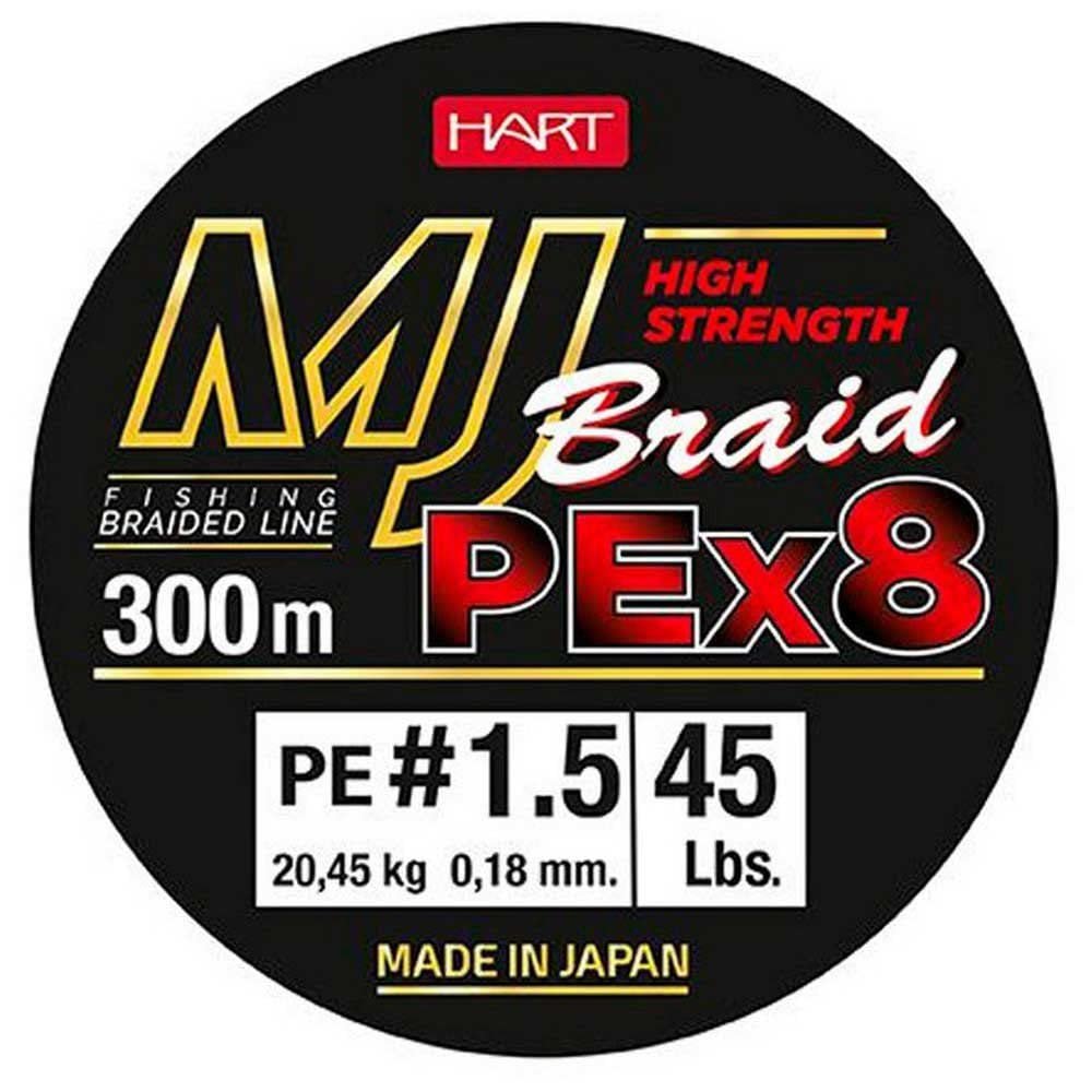 B/300m HART MJ Braid Multicolor 0,18mm
