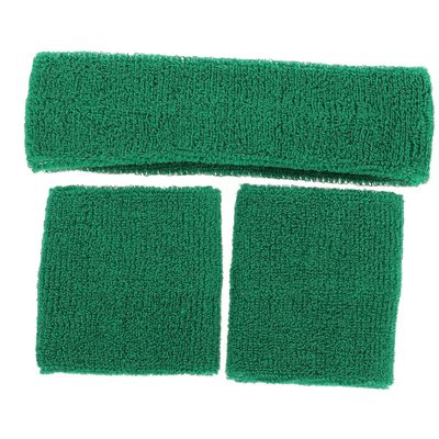 Mipcase 1set Outdoor Fitness Hairband and Wrist Brace Elastic Sweat Bands for Sports Yoga Running Basketball Moisture Wicking Comfortable Headband Wristbands