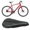 NDNCZDHC Bike Seat Cover Padded with Memory Foam, Bicycle Saddle Soft for Men Women, Stationary Bike Seat Cushion for 295x180mm Seat view 2